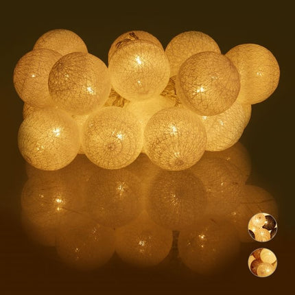 LED light chain with 20 balls