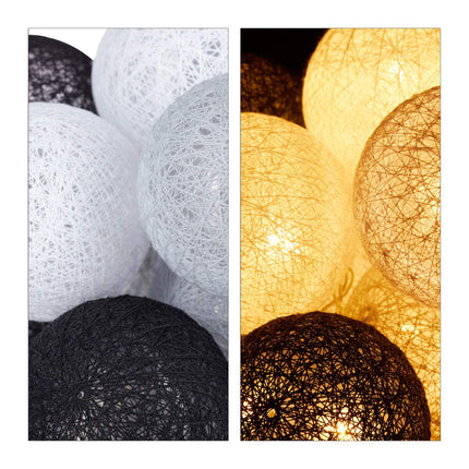 LED light chain with 20 balls
