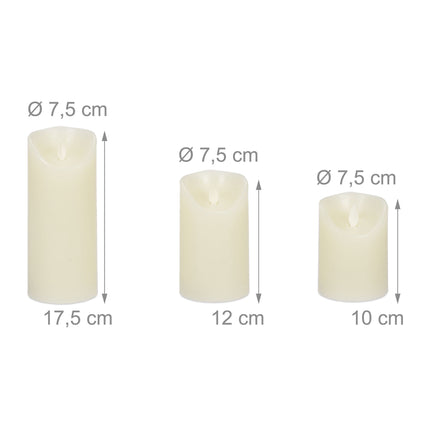 LED light set of 3 with remote control