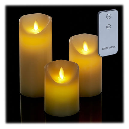 LED light set of 3 with remote control