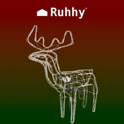 LED reindeer - cold white Ruhhy 22510
