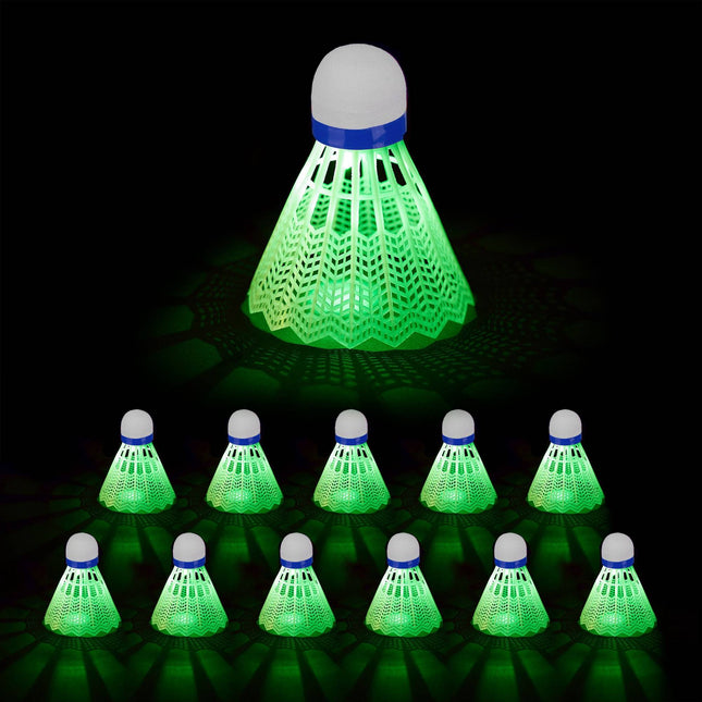 LED shuttlecock set of 12