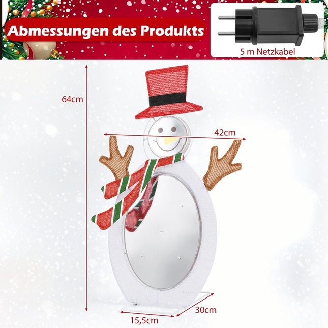 LED snowman with 2 tunnel lights Christmas figure Christmas lights