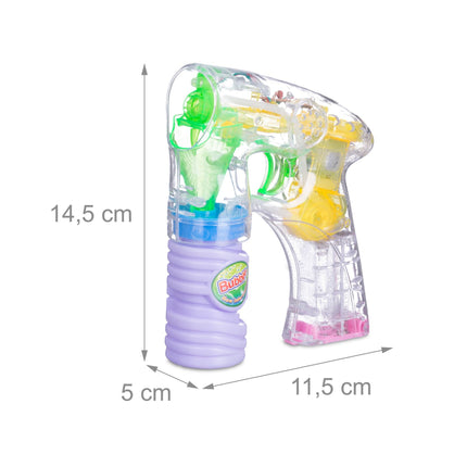 LED soap bubble gun