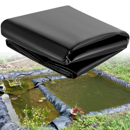 LLDPE Pond Liner, 15 x 20 ft, 20 Mil, Black