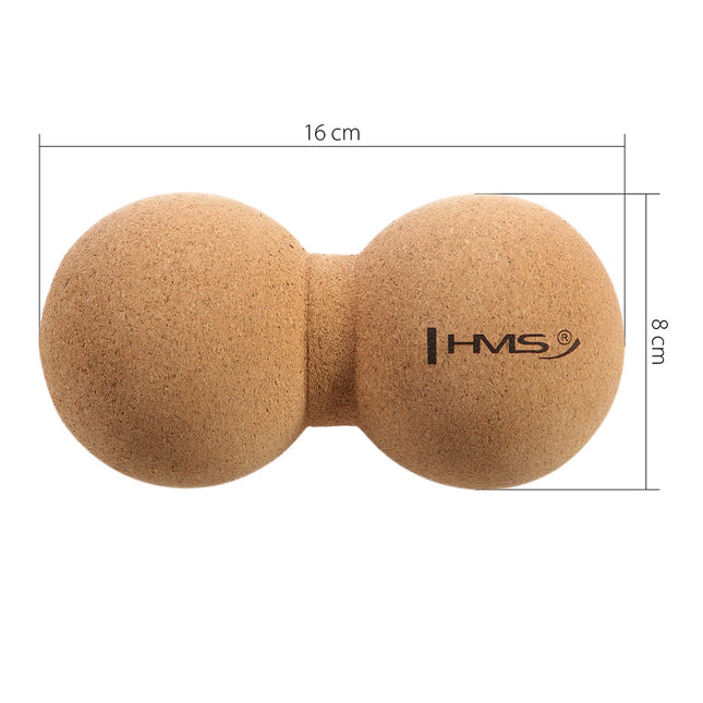 Lacrosse Double Massage Ball, Cork Material