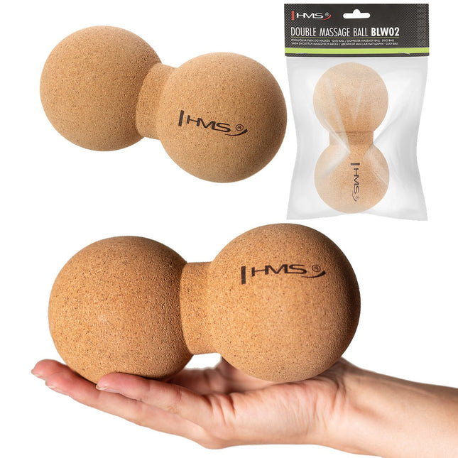 Lacrosse Double Massage Ball, Cork Material
