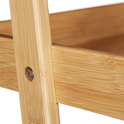 Ladder shelf bamboo 5 shelves
