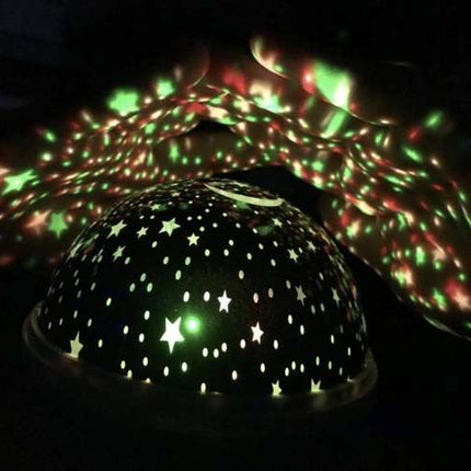 Lamp with a battery-operated projector pink 22192