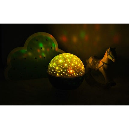 Lamp with a battery-operated projector pink 22192