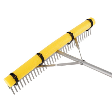 Landscape Rake, 36 in Head, 102 in Handle, Rope