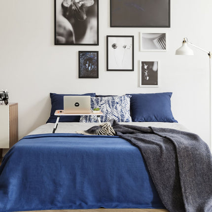 Lap Desk with Wood Effect – Folding Laptop Bed Tray