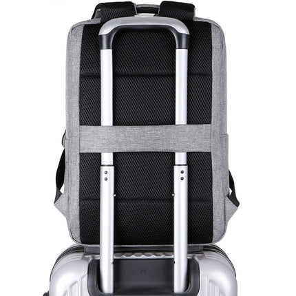 Laptop Backpack 15.6" Gray, Water-Resistant, Polyester