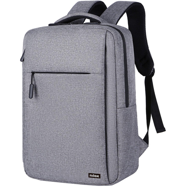 Laptop Backpack 15.6" Gray, Water-Resistant, Polyester