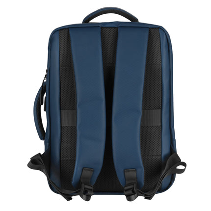 Laptop Backpack, Blue, USB-C Charging Port, 15L