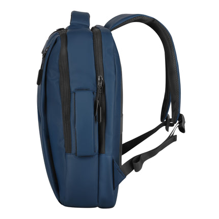 Laptop Backpack, Blue, USB-C Charging Port, 15L