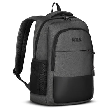 Laptop Backpack, USB-C Charging Port, 18L Grey