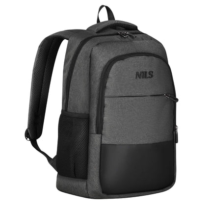 Laptop Backpack, USB-C Charging Port, 18L Grey
