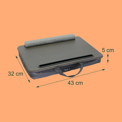 Laptop Cushion Tray with Pocket and Wrist Rest