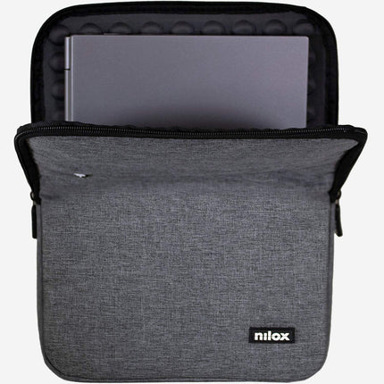 Laptop Sleeve 15.6" Gray, Padded with Accessory Pocket