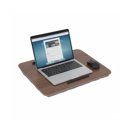 Laptop Tray with Phone Holder – Cushion for Bed & Sofa