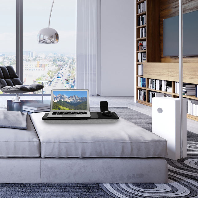 Laptop cushion with mouse pad