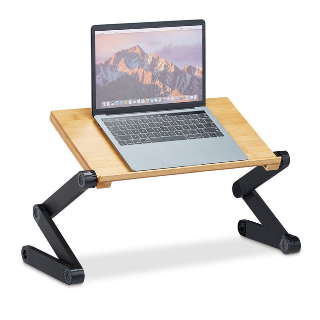 Laptop stand Bamboo Aluminium