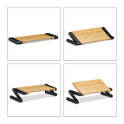 Laptop stand Bamboo Aluminium