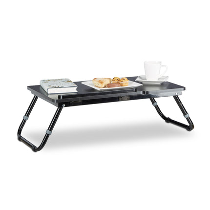 Laptop table for the bed black