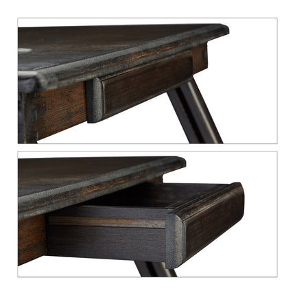 Laptop table in dark brown bamboo