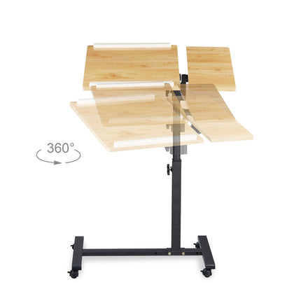 Laptop table with adjustable mouse table