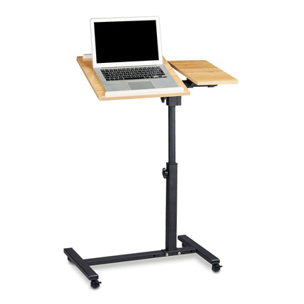 Laptop table with adjustable mouse table