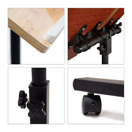 Laptop table with adjustable mouse table