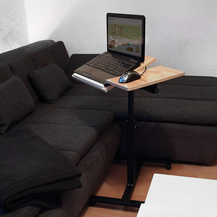 Laptop table wood adjustable height