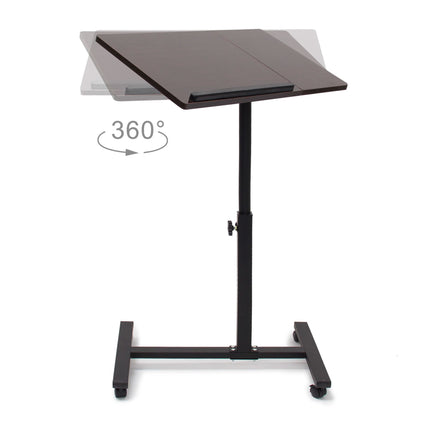 Laptop table wood adjustable height