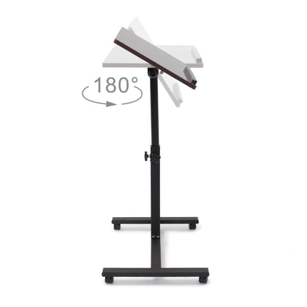 Laptop table wood adjustable height