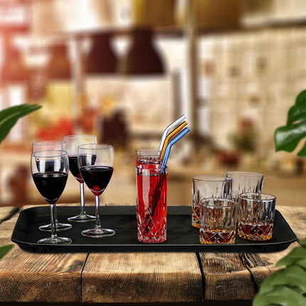 Large Black Gastro Tray 56x41cm – Non-Slip Surface