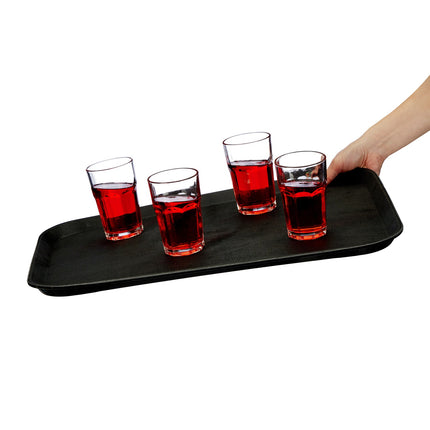 Large Black Gastro Tray 56x41cm – Non-Slip Surface