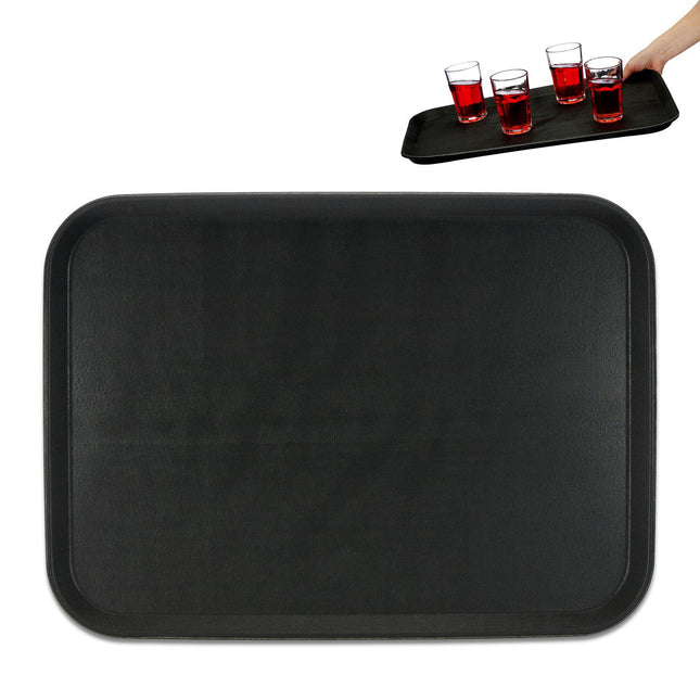 Large Black Gastro Tray 56x41cm – Non-Slip Surface