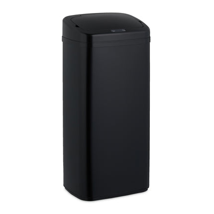 Large Black Steel Kitchen Bin with Sensor