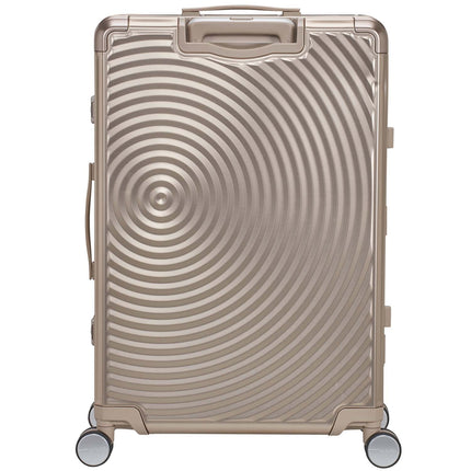 Large Bronze Aluminium Suitcase, Soundbox Design, 77 cm