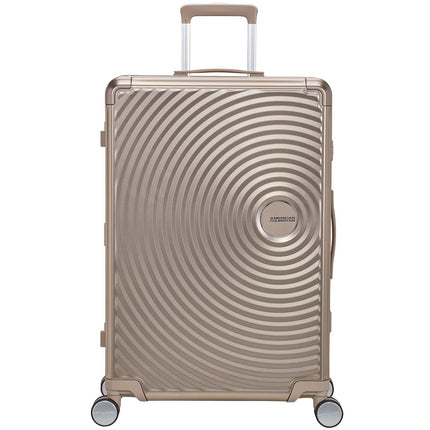 Large Bronze Aluminium Suitcase, Soundbox Design, 77 cm