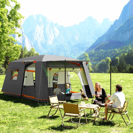 Large Camping Tent, 4-6 Person, 2 Rooms, Waterproof