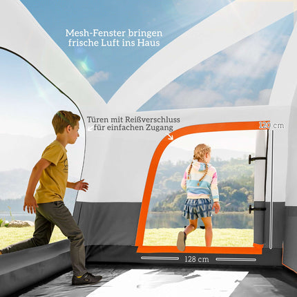 Large Camping Tent, 4-6 Person, 2 Rooms, Waterproof