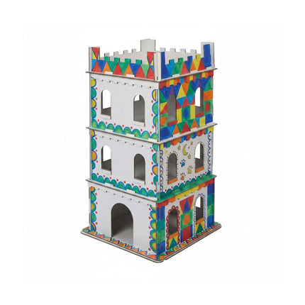 Large Cardboard Cat House – 3-Level, Easy Assemble