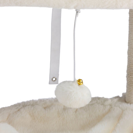 Large Cat Tree with Litter Cabinet, Sisal Posts & Toys