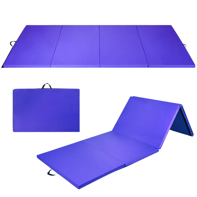 Large Foldable Gymnastics Mat with Handles, 5cm Thick