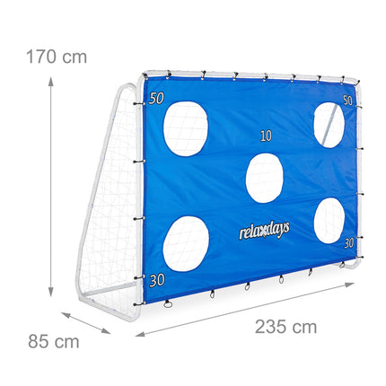 Large Football Goal with Target Wall for Practice