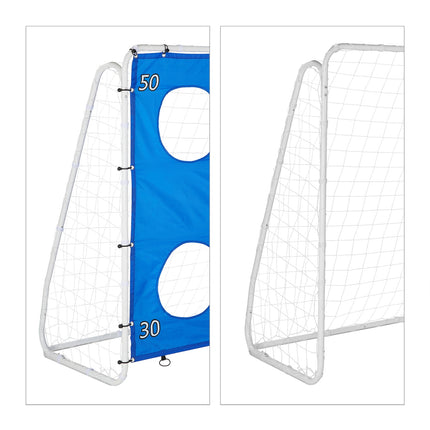 Large Football Goal with Target Wall for Practice