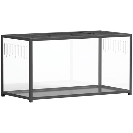 Large Hamster Cage, 100x50x52.5 cm, Acrylic & Aluminum